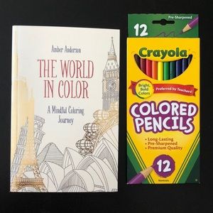 The World in Color Coloring Book Set